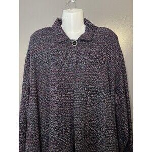 Vintage Alley Cat II Jacket Womens One Size Black Multicolor Swing Made USA 90s